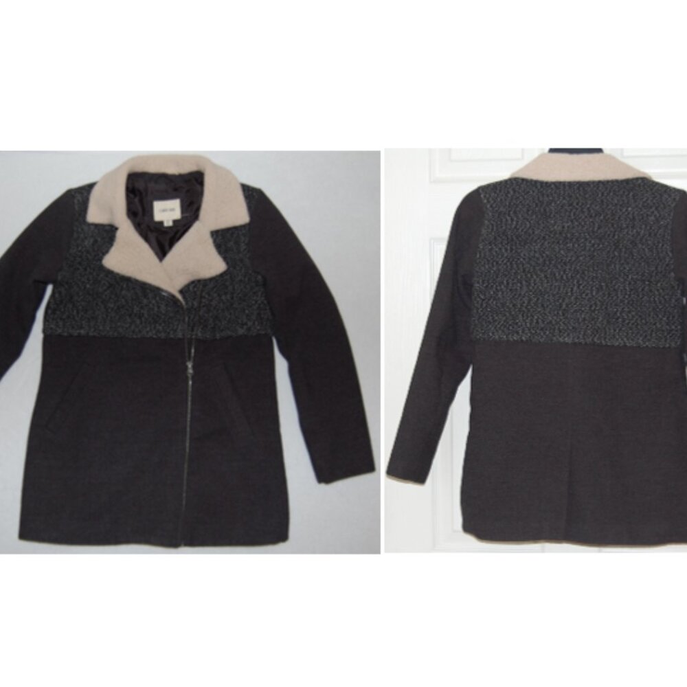Cherokee Girls L (Bust:34"), Winter Coat with Off Center Zip Closure, Dark Gray - Picture 12 of 12